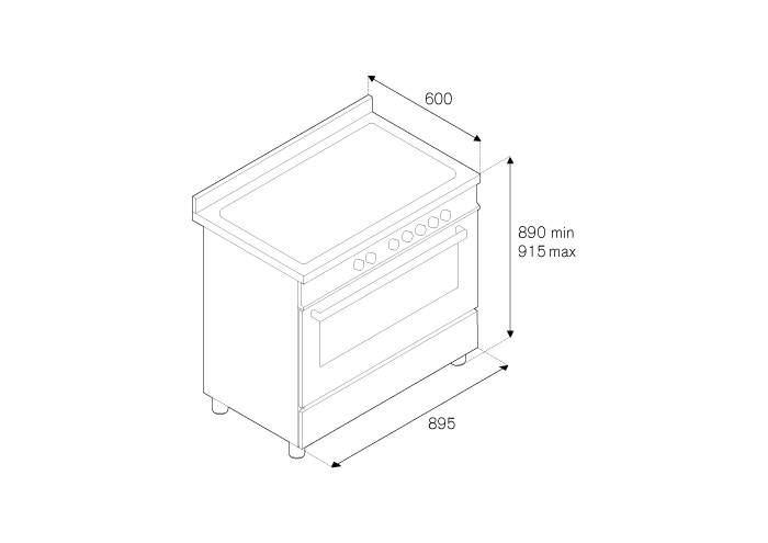 90 cm induction top, Electric Oven | Bertazzoni
