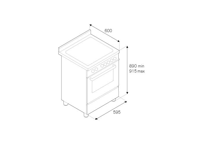 60 cm induction top electric oven | Bertazzoni